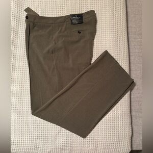 Worthington Modern Fit Straight Leg Trousers - Green